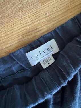 Linen Pants Navy - Velvet by Graham & Spencer